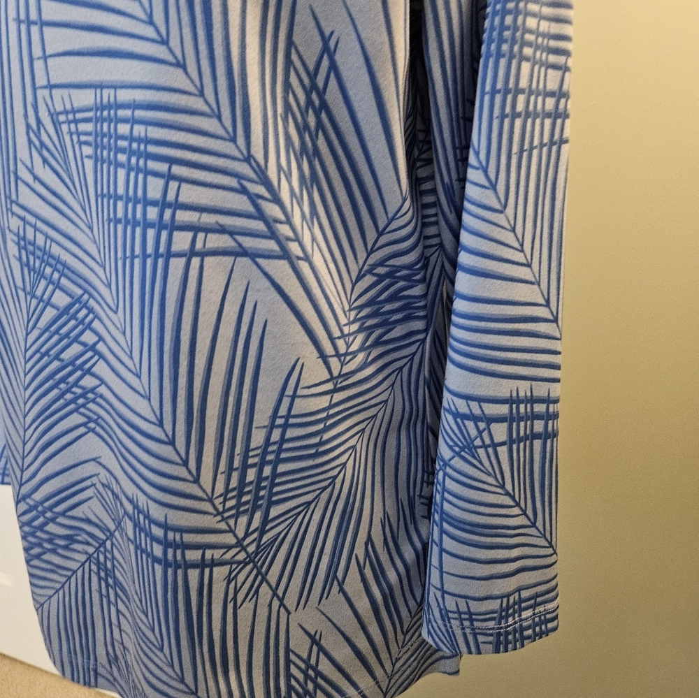Vineyard Vines Sankaty Simple Boatneck Tee Blue Women's Top Size Medium M - Picture 4 of 12